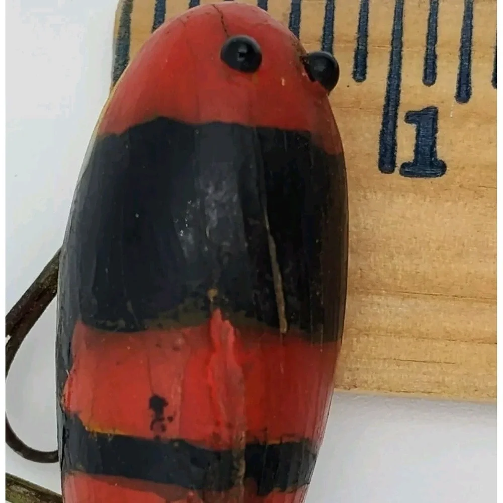 C.C.B.Co.‎ Garrett 1930's Wooden Lure ANTQ-Repainted VTG Fishing BR8.0PA2090
